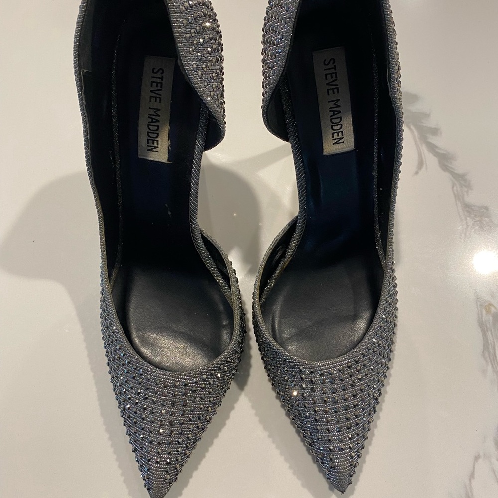 Steve Madden glam rhinestone heels